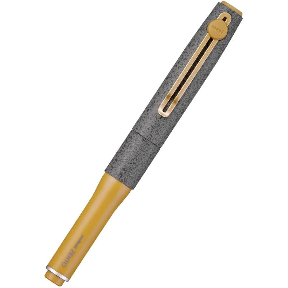 ZENTO (ZENT) Signature Model Ballpoint Pen Limited Stone Brass 0.5mm Ink Color Black Premium Meta...