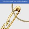 12-48PCS Side Hole Blind Sewing Needles Stainless Steel Self Threading Needle for Elderly Hand Sewing DIY Home Stitching Tool