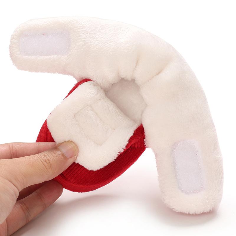 Herbst- und Winterschuhe aus Baumwolle, gepolsterte Schneestiefel, 0-1 Jahre alte warme Babyschuhe für Männer und Frauen, Schuhe mit weicher Sohle, Kleinkinderschuhe