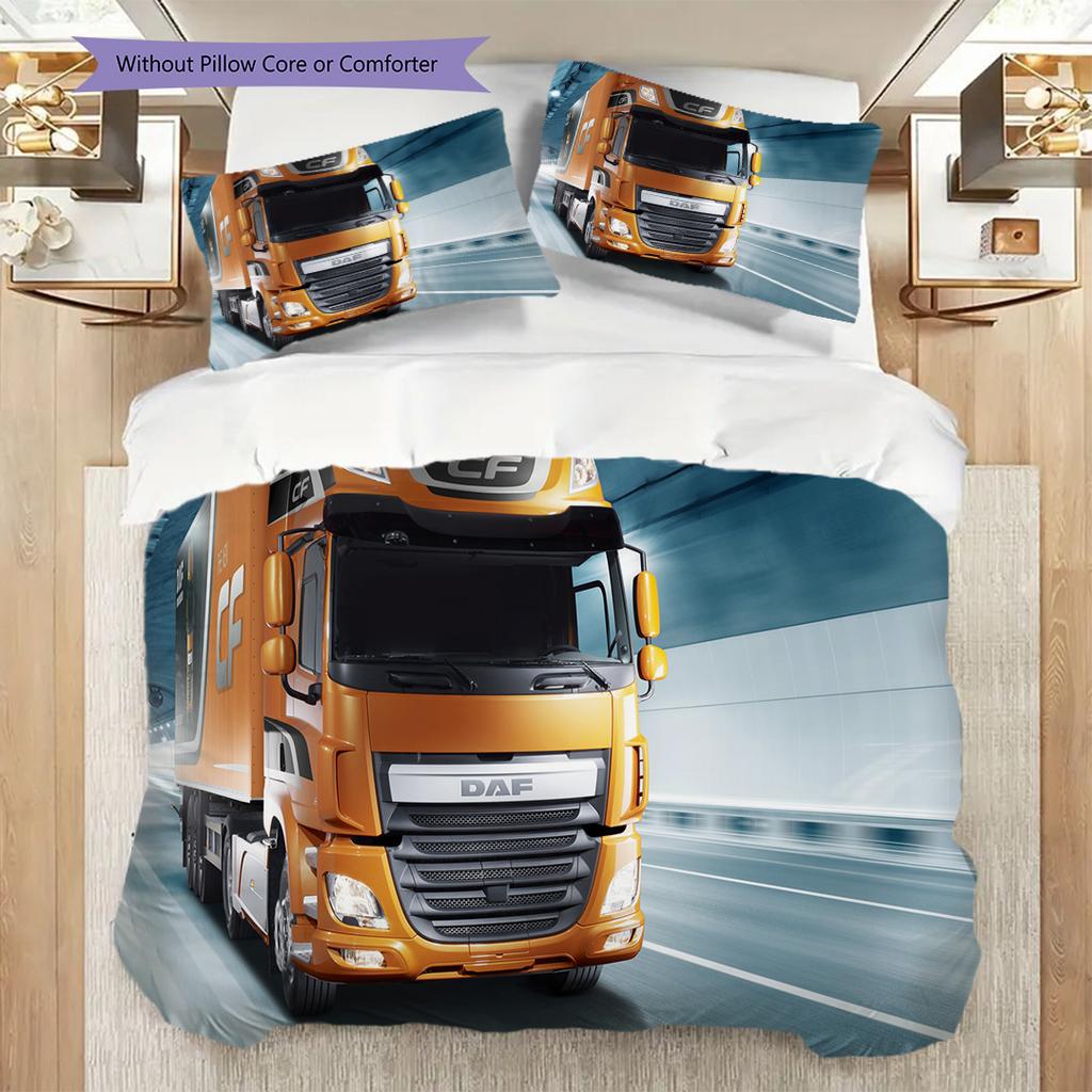 Future Blue Innovation Bedding (1 * duvet cover + 2 * pillowcase, without core) 2D Flat Duvet cover and pillowcase Bedding set Christmas birthday gift