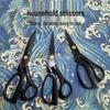 Stainless Steel Tailor Scissors for Fabric and Sewing – 10", 9", 8" Ribbon Scissors for Handmade Clothing and Household Use.
