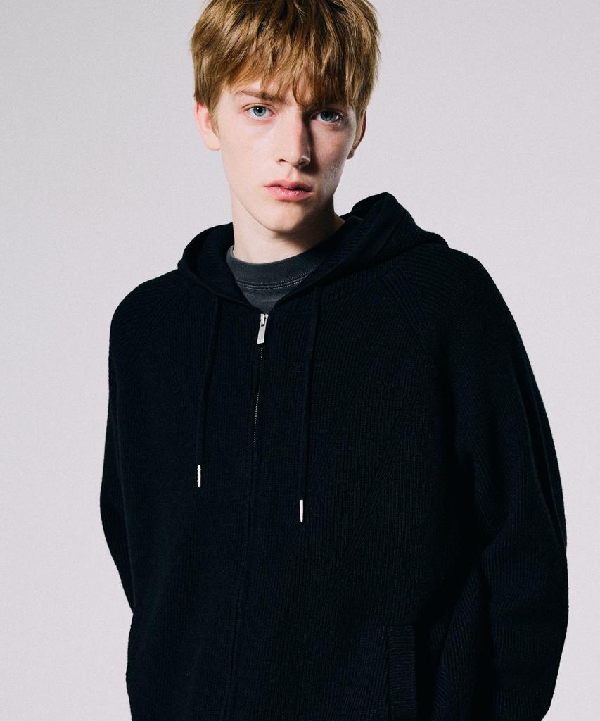 Bunkerbuster Hazzi Knit Zip-Up Hoodie Mq5Su507_Black