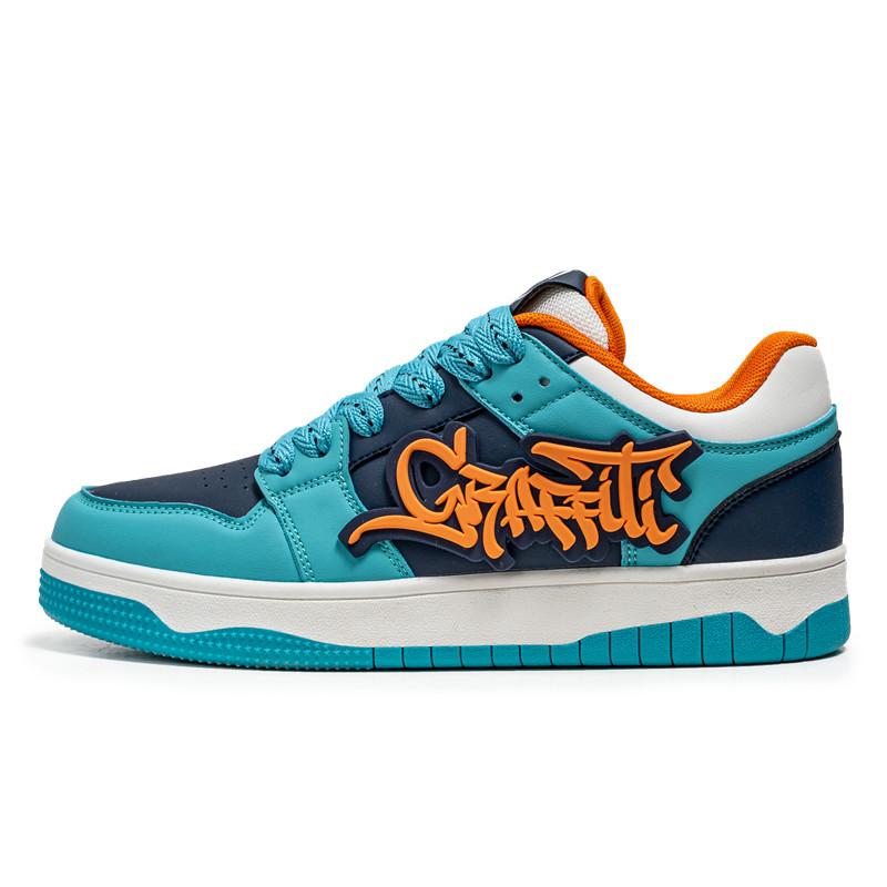 Módní modré designové skateboardové boty pánské streetwear hip hop tenisky pánské luxusní platformové skateboardové tenisky pánské basket homme