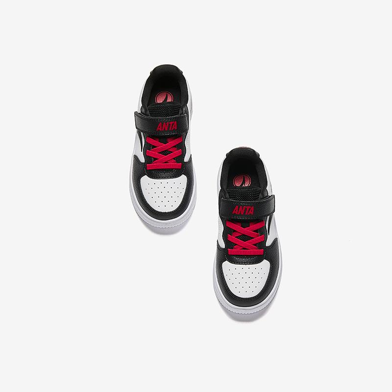 Anta Kids Synthetic Leather Trendy Fashion Comfortable Versatile Lightweight Shock Absorption Low Top Kids Skate Shoes Kids Skate Shoes A12449988-3