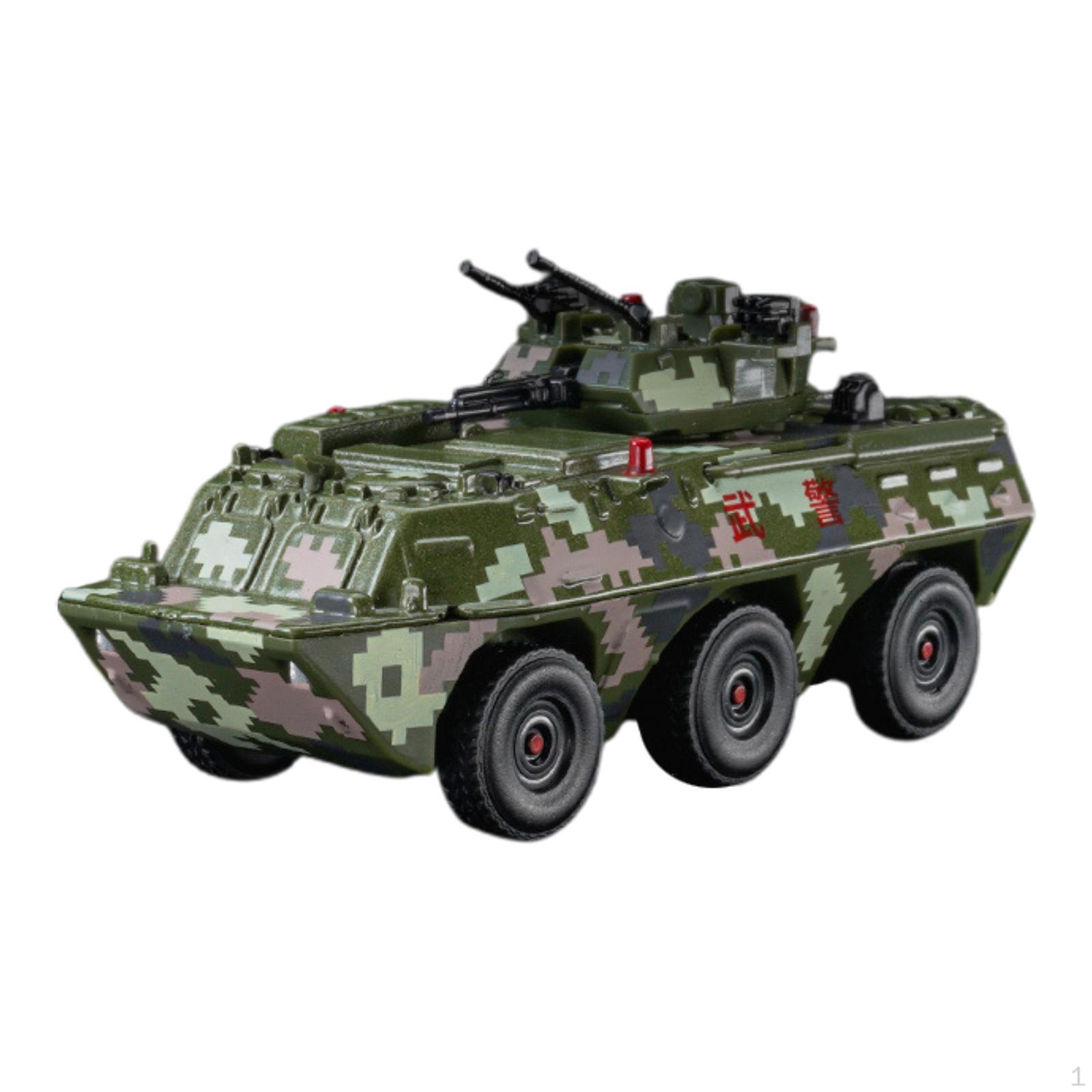 

1:64 Armored Vehicle Model Alloy Mini Car Toy Keepsake Realistic Tabletop Decor Vehicles