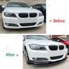 Car Front Bumper Lip Diffuser Splitter For BMW 3 Series E90 E91 LCI Facelift 325i 330i 2007-2012 ABS Gloss Black Bodykits Tuning