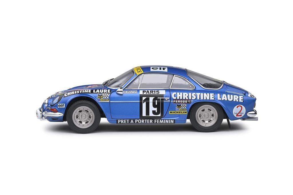 Solido 1/18 Alpine A110 1600S Rallye Monte Carlo 1976 #19 M. Mouton/F. Conconi S1804204