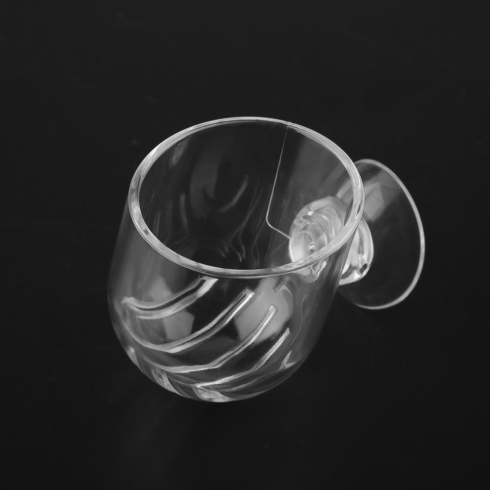 Transpatent Acrylic Feeding Cup Fish Red Worm Feeder Cups for Aquarium