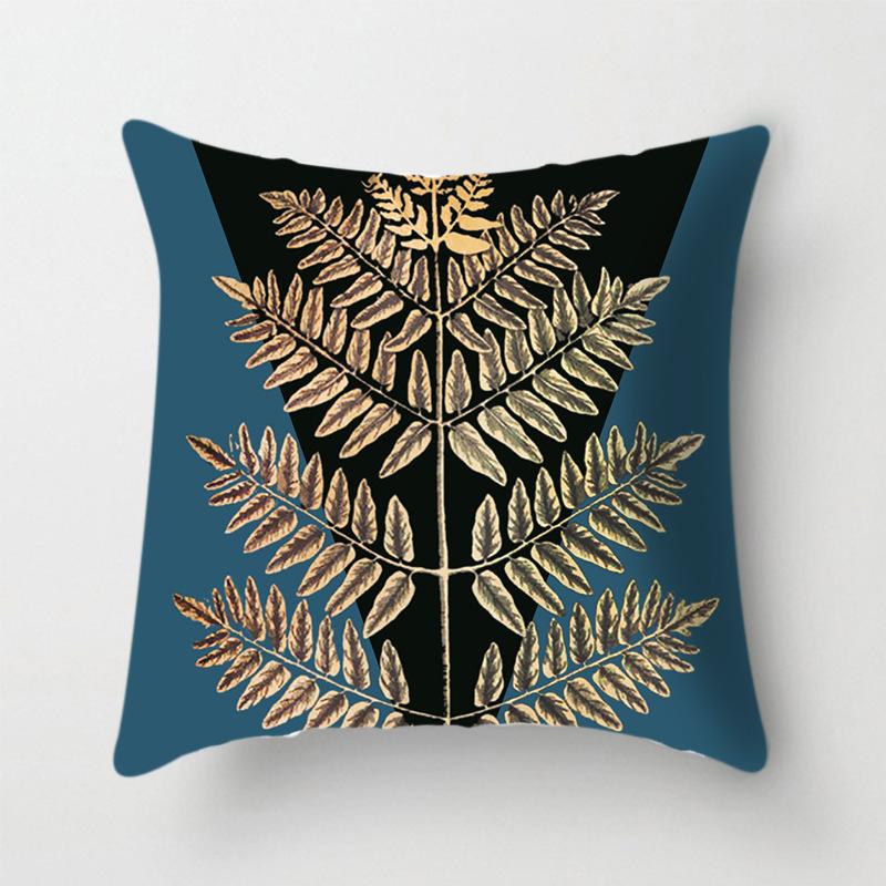Modern Simple Fashion Geometric Animal Pattern Print Pillow Cover European Style High-end Home Sofa Cushion Cover