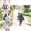 Squisito Costume Cosplay Abito da Cameriera Gemelle Ram/Rem di Rezero Kara Hajimeru Isekai Seikatsu Con Cuciture Perfette