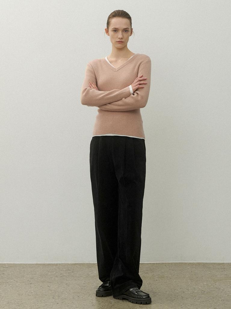 ATELIER NAIN (Pt-5609)Essential Corduroy Two-Tuck Pants