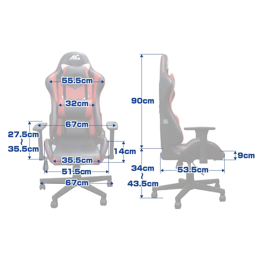 Alone Gaming Chair ALG Blue X Black ALGA-GMCBAK
