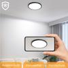 Plafonnier LED - NETTLIFE - 18 cm - 15W - 6500K - Noir
