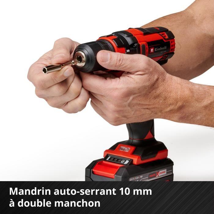 Einhell Perceuse Visseuse Sans Fil TC-CD 18/35 Li (1x1,5 Ah) PXC (18V, 35Nm) Livré Avec Batterie 1,5Ah Et Chargeur