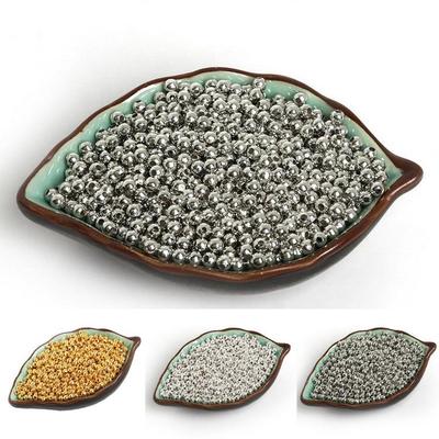 1000 Handmade Iron Round Spacer Beads for DIY Hairpin, Bracelet, and Necklace Accessories
