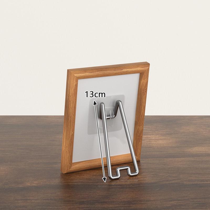 

Stainless Steel Desktop Photo Frame Stand with Nail-Free Support. Other Sizes