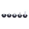 10 Pcs/lot Home Metal Adjustable M6 M8 Threaded Stem Furniture Table Desk Glide Leg Leveler Leveling Foot Adjuster Pad Screw On