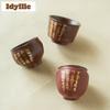 2pc/lot Wabi Sabi Style Hammer Poetic Teacup Tea Bowl Beautiful Tea Cup Tea-tasting Personal Cup Chazhan Master Cups Teaware