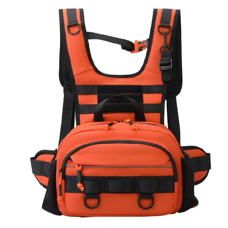 Zaino a Gilet Sportivo Borse Borsa da Petto per Pesca Borsa da Pesca Esterna Antigraffio Borsa da Petto Antispruzzo Multicolore