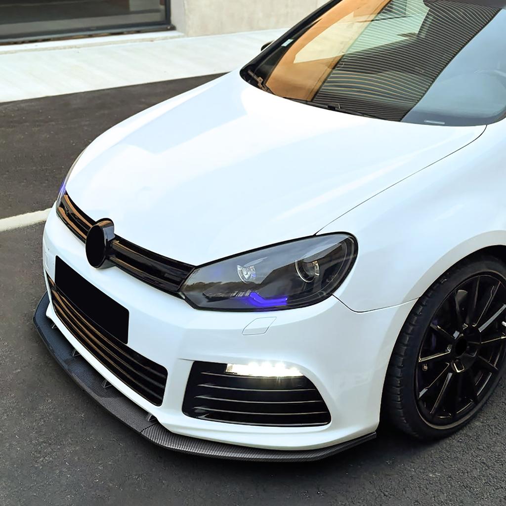 Car Front Bumper Lip Spoiler Diffuser Splitters BodyKit Aprons Cover Guard Trim For Volkswagen Golf 6R Golf MK6 2008-2012