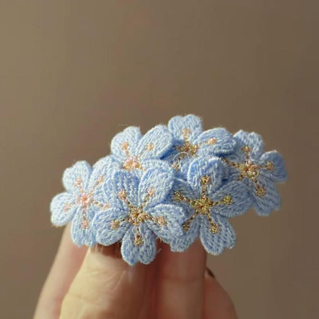 Fabric Irregular Flower Hairpin Fashion Sweet Early Spring Accessories BB Clip Small Fresh Bangs Side Clip Hair Accessories Women