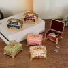 Embossed Castle Jewelry Storage Box Mini Portable Ring Storage Jar  Gifts For Friends