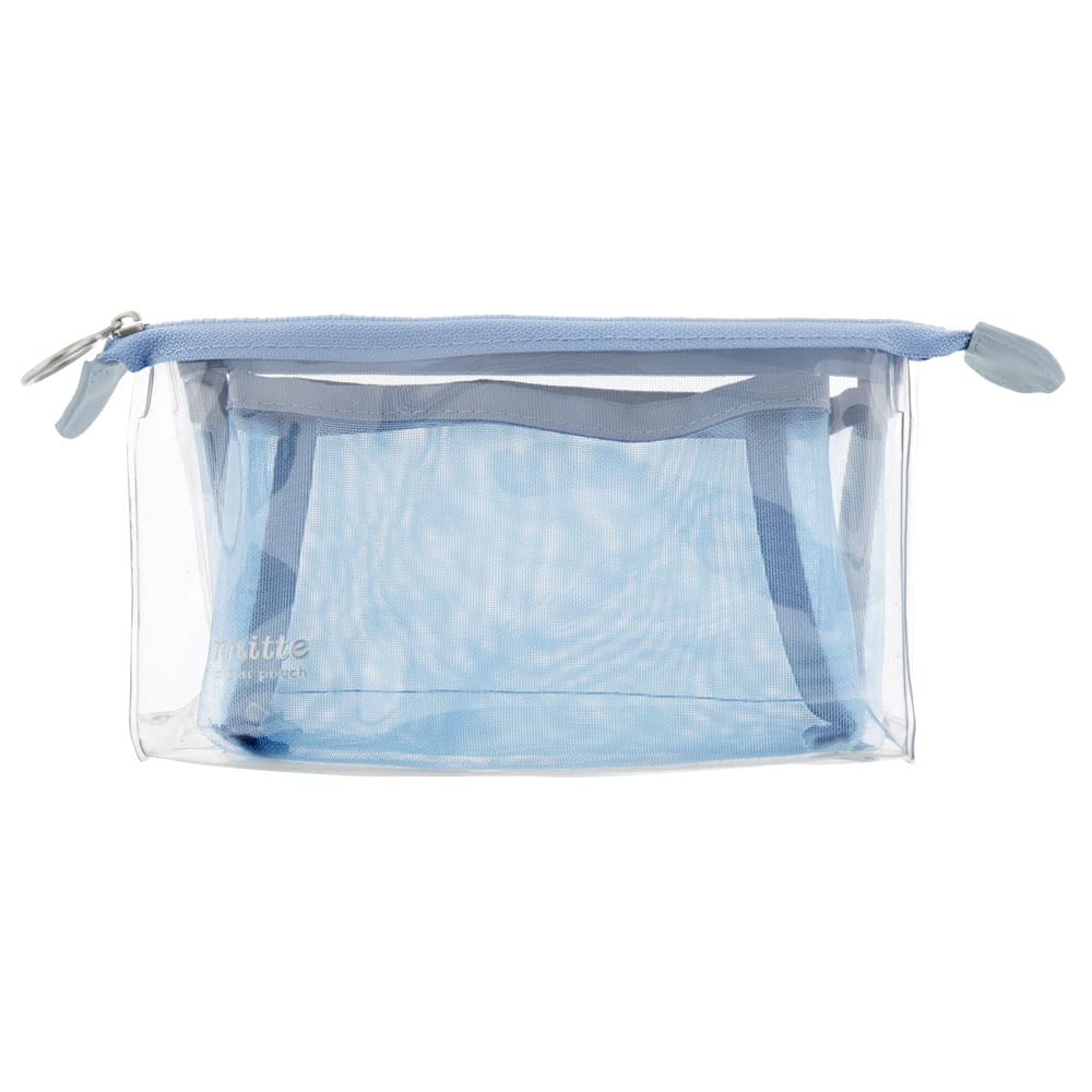 

Косметичка Sunstar Stationery Mitte Pencil Case Mesh Gusset Blue Gray [Sunstar Stationery]