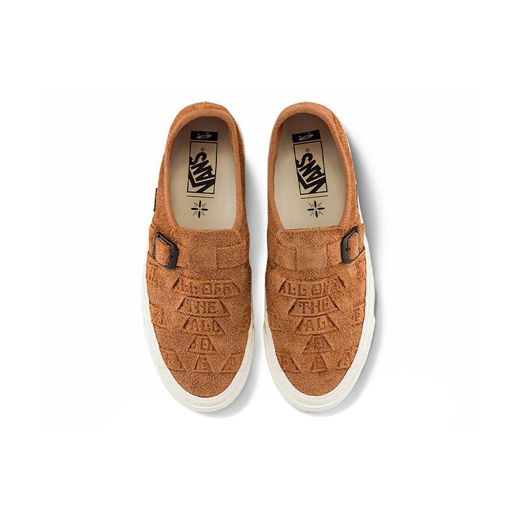 Vans Style 47 Th Huarache Lx Leather Low-Top Skate Shoes Unisex Sneaker Brown VN0A5KXNBA8