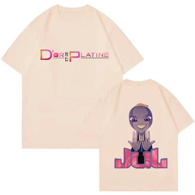 Rapper Jul Grafica Vintage Maglietta Unisex Moda Donna Hiphop T-shirt Divertente Estiva Manica Corta T-shirt Estetica Streetwear