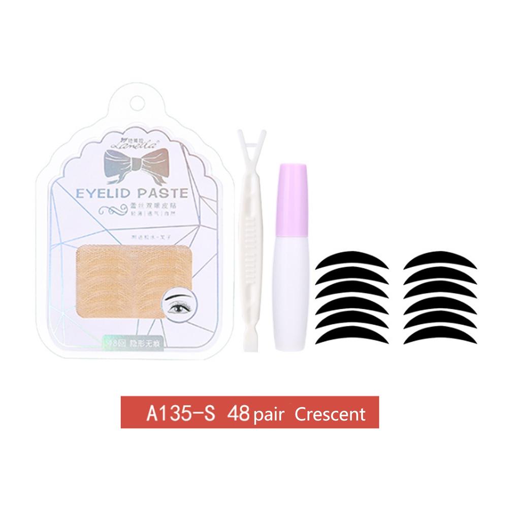 Mesh Lace Double Eyelid Stickers Natural  Crescent Beautiful Eye 5ML