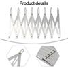 Button Spacing Tool Expandable Sewing Gauge Accessory Metal Construction Lightweight Portable Precise Measurements