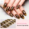 Tiras de Gel para Unhas Leopardo com Lixa Fácil de Aplicar Remover Autocolantes de Unhas Decalques Mulheres Meninas Manicure em Casa DIY Esmalte Wrap Arte de Unhas