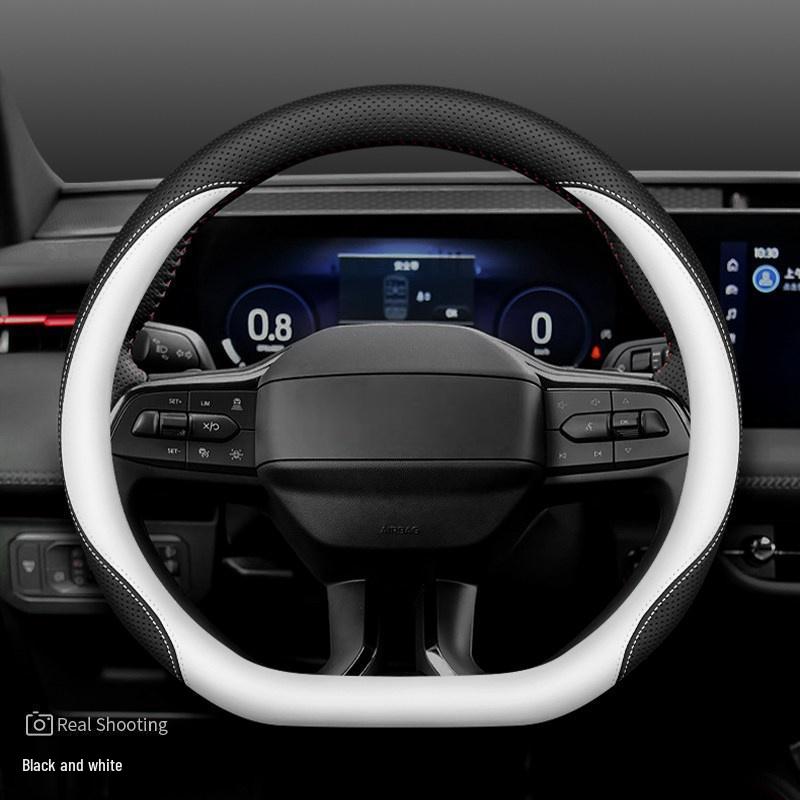 2025 BYD Yuan Plus Genuine Leather Steering Wheel Cover - Model 26