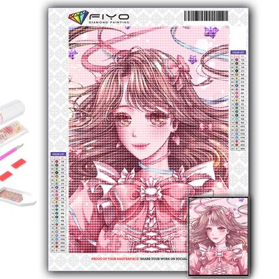 DIY 5D Diamond Painting Cartoon Cute Noble Girl  Cross Stitch Kit Full Drill Embroidery Mosaic Art Picture of Rhinestones Gift