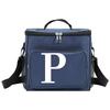 Insulated Lunch Bags Thermal Organizer Handbag Cooler Box for Student Portable Waterproof Camping Storage Boxes White Pattern
