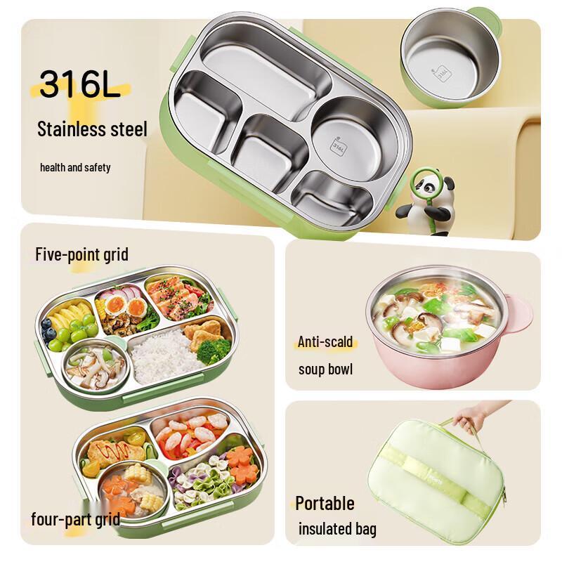 Supor 316L Stainless Steel Portable Lunch Box