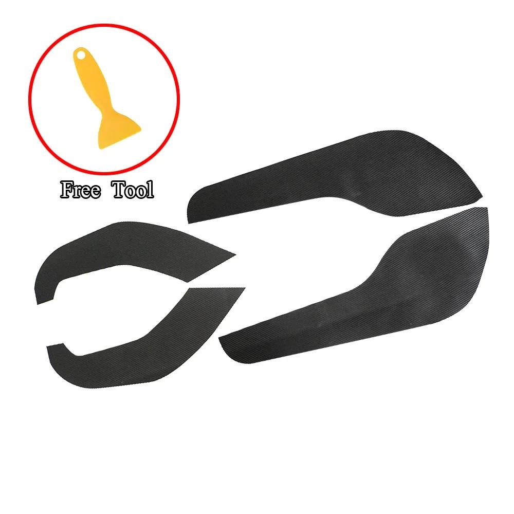 For Ford Ecosport 2013 - 2020 AccessoriesDoor Panel Sticker Door Sticker PVC Carbon Fiber Decal Interior Protector Stickers