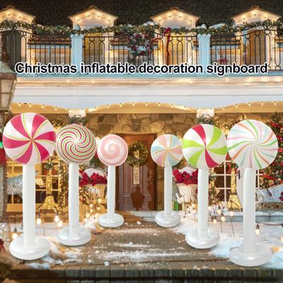 Decor Acadea Crăciun Gonflabilă 47,2 Inch PVC Exterior Interior Decor de Petrecere Festiv Recuzită Foto pentru Curte Casă Magazin