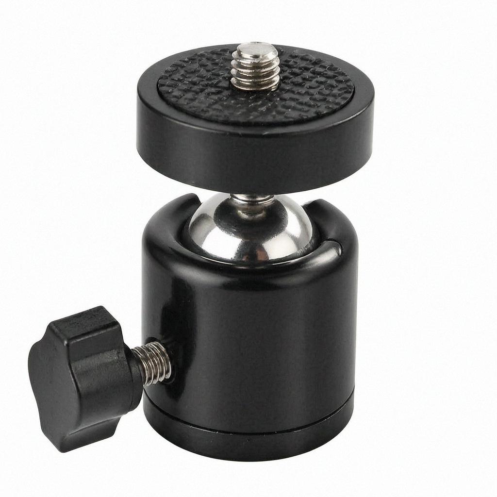 360° Rotating Metal Ball Head for Photography Tripods with 1/4 Interface