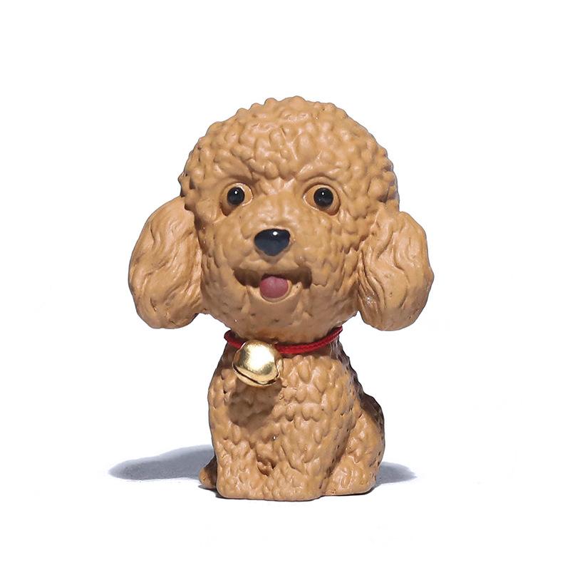 Purple Sand Puppy Tea Pet Boutique Cute Lucky Teddy Zodiac Dog Wangcai Tea Table Ornament Tea Set Accessories