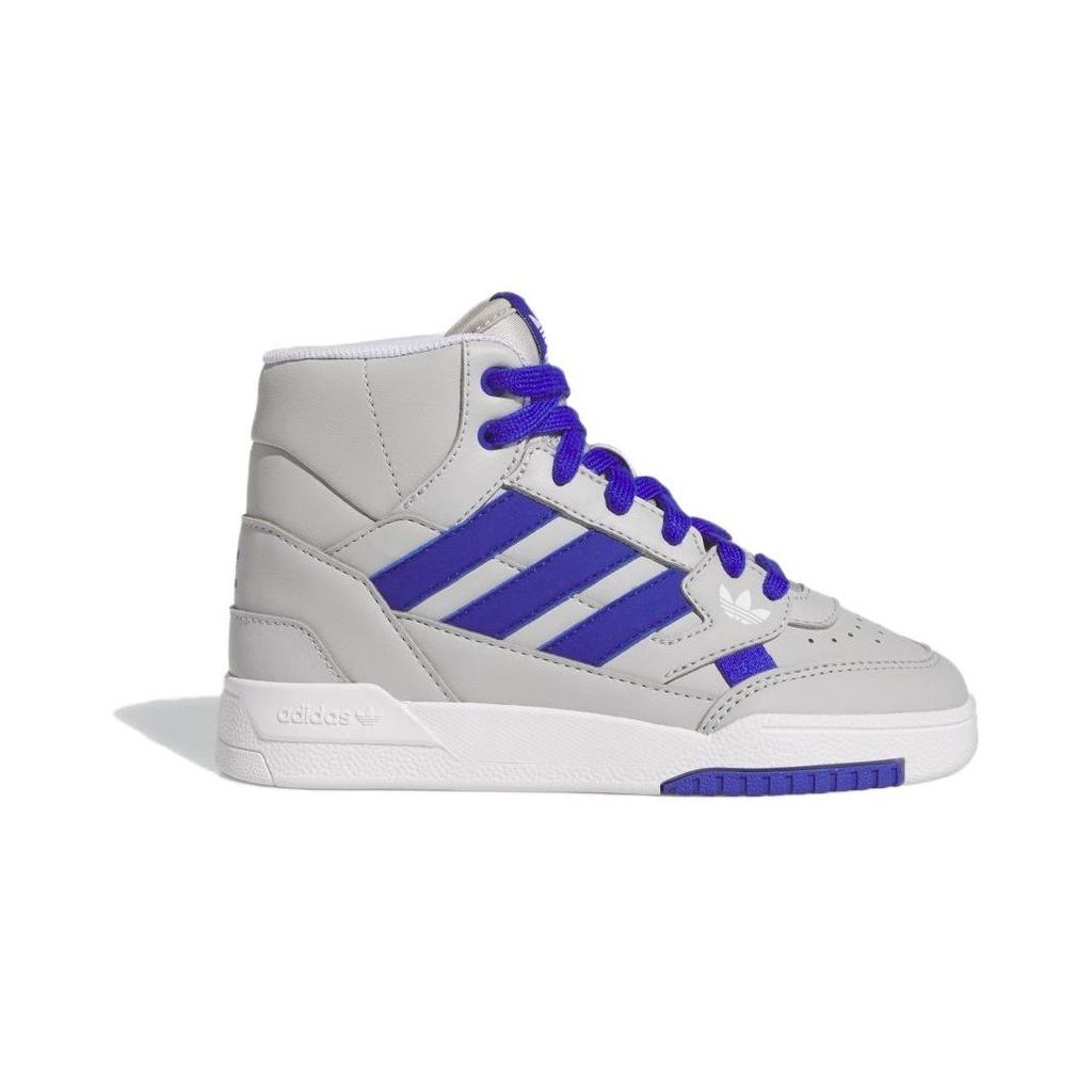 Adidas Originals Drop Step Comfortable Shock Absorbing Durable Breathable High Top Kids Skate Shoes Kids Skate Shoes Gray Blue IG1350