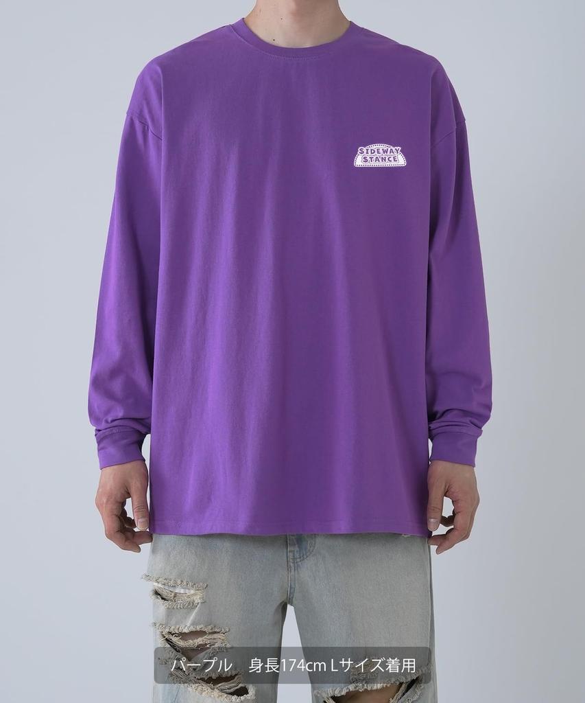 IMPROMES Lässiges SIDEWAYSTANCE Langarm-T-Shirt, Herren, Schwarz