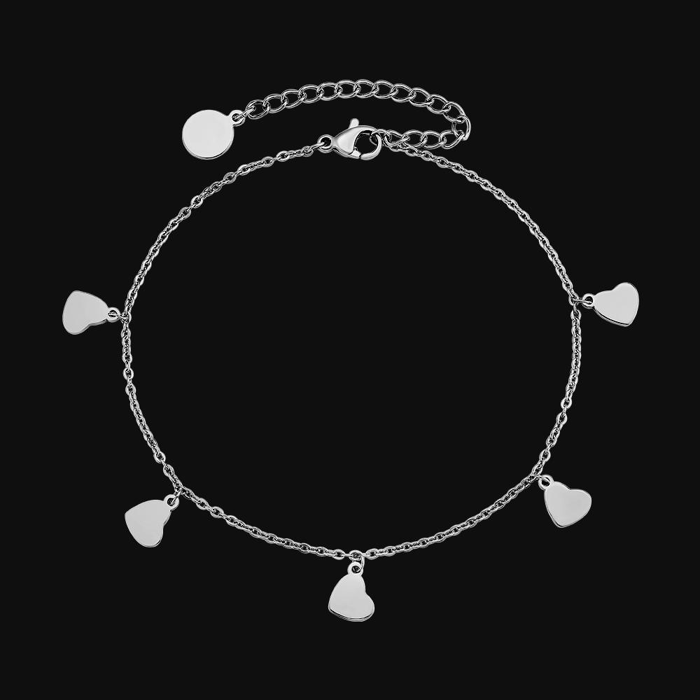 KRKC Adjustable Beach Anklet Foot Jewelry Set Handmade Delicate Anklets for Women Girls 14K Gold Layered Ankle Bracelets Chains