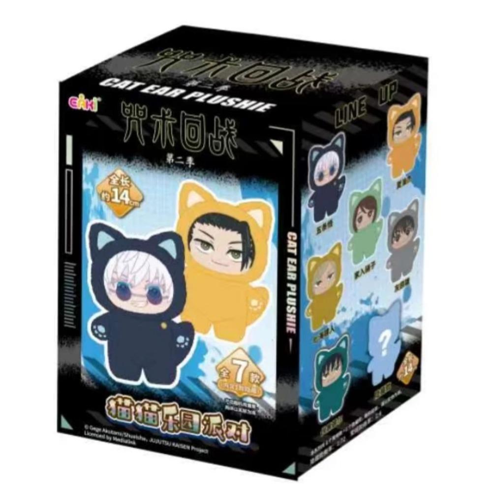 Original Jujutsu Kaisen 2 Cat Ear Plushie Series Blind Box Mystery Box Anime Figure Room Decoration Collection Kids Custom Gift