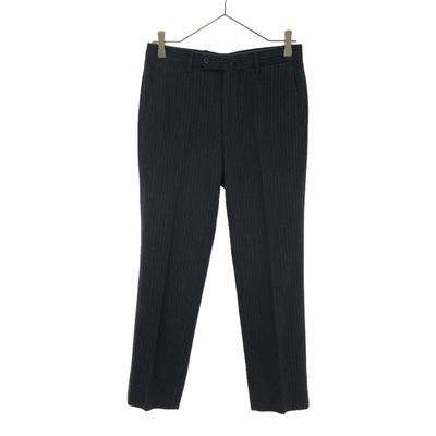 INCOTEX Striped Pattern Wool Pants 42 Black Center Press Men's Used