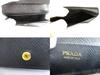 Authentisches PRADA Schwarzes Saffiano Leder Kartenetui Kartenhalter #b063 Geöffnete Schachtel