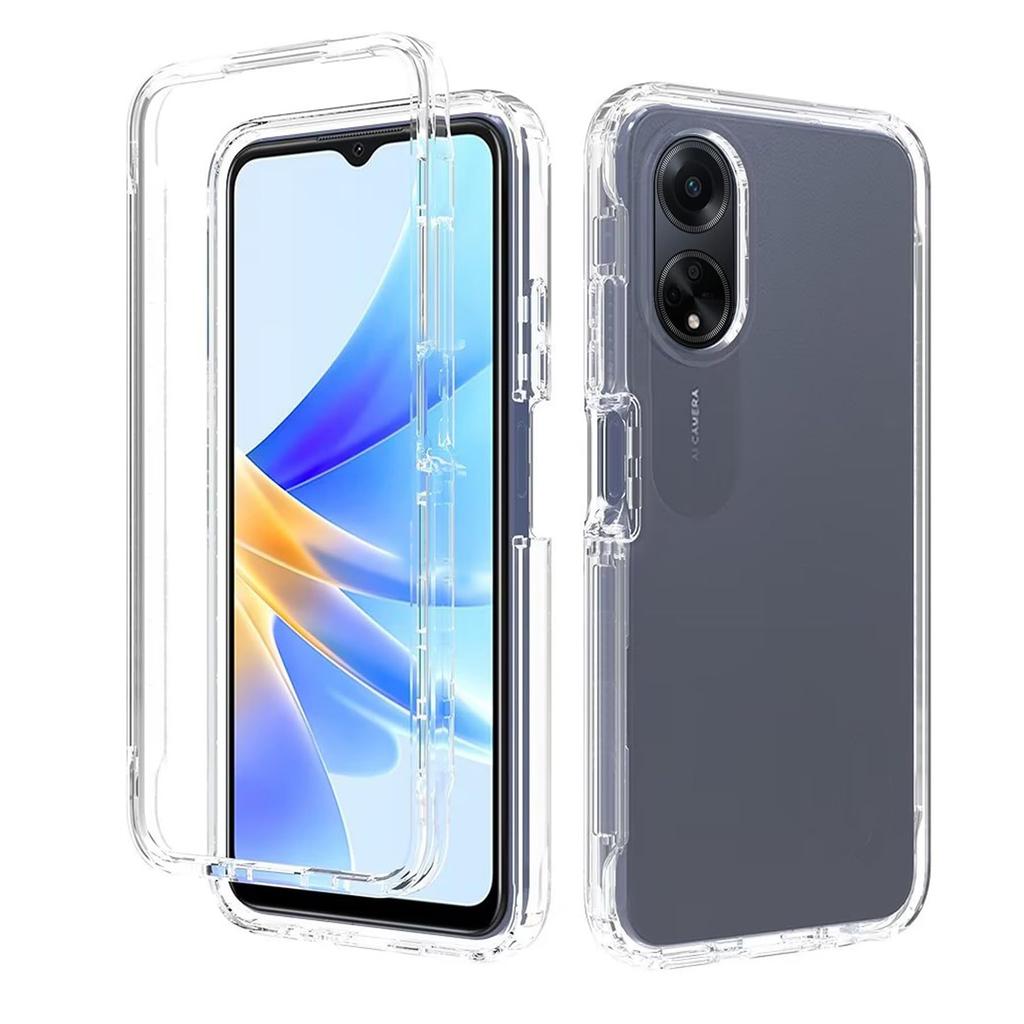 Case For OPPO A18 A38 A17 A53S A98 A78 A58 A54 A74 5G A93 A16 A16S A60 A5 A5X Built In Screen Protector 360 Full Body Shockproof