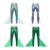 Men's Fishscale Print Leggings - Shiny Mermaid Pants with Elastic Waist for Halloween & Sea King Cosplay