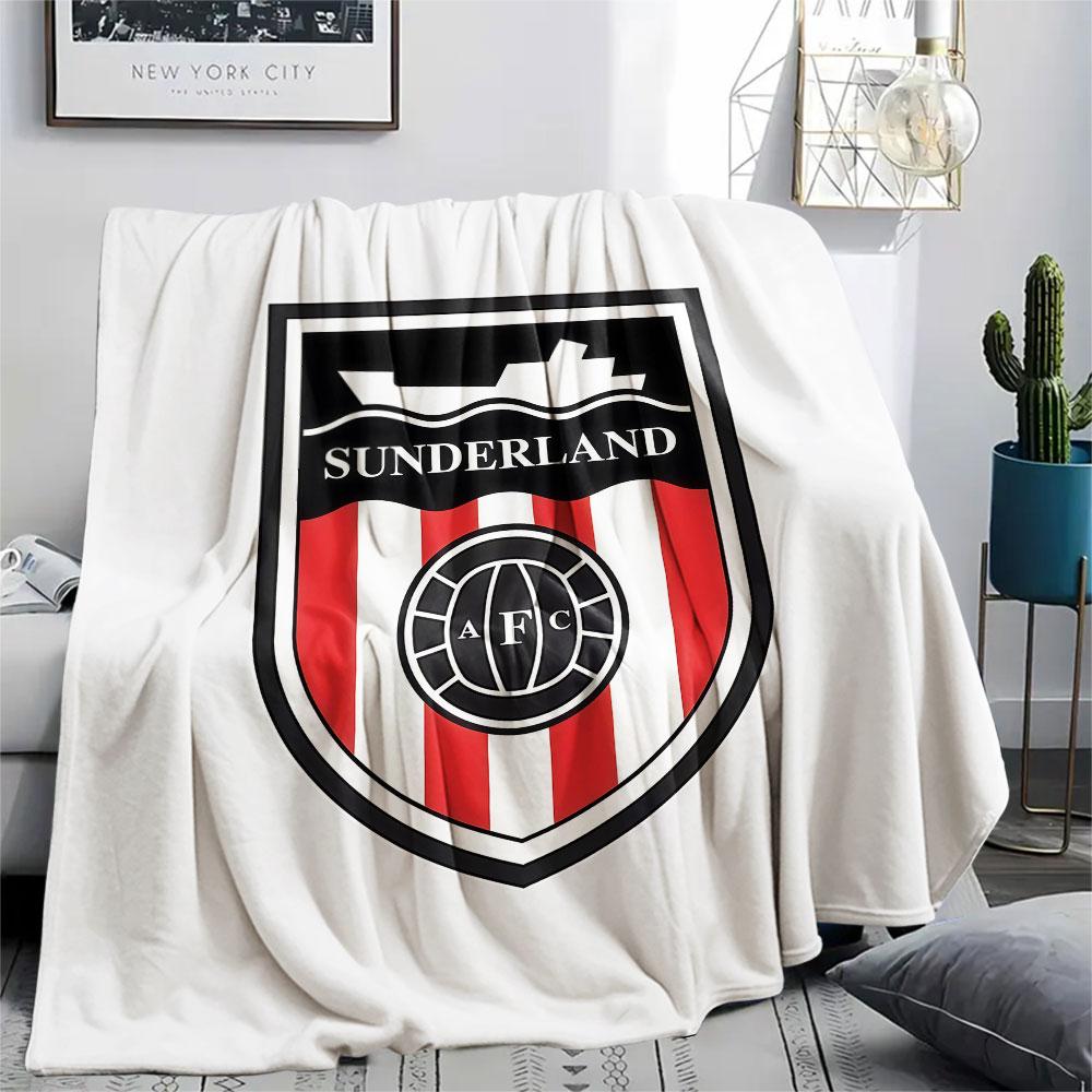 1PC Sunderland A.F Patterned Flannel Blanket Suitable For All Seasons for Home Decor Warmth and Comfort Gifts Holiday Present