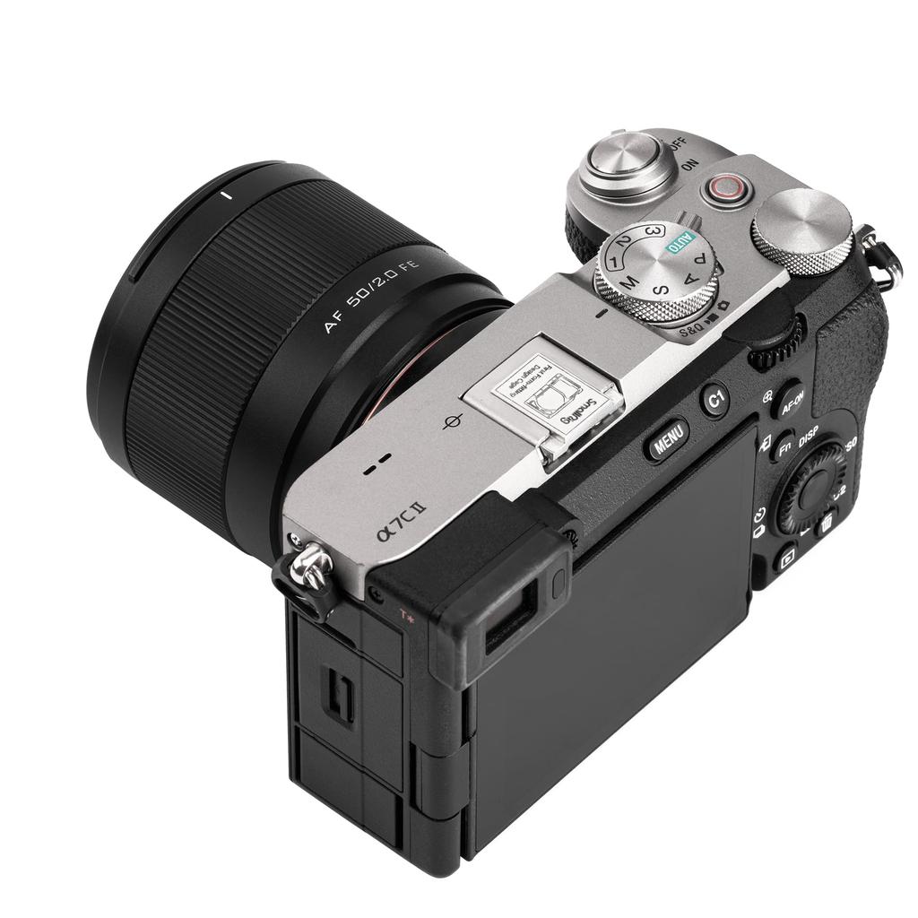 Viltrox AF 50mm F2 FE Lens for Sony Large Aperture and E-Mount Cameras, Full-Frame, F/2 Lens, ZV-E10 M2, A6500, A6600, E-Mount.